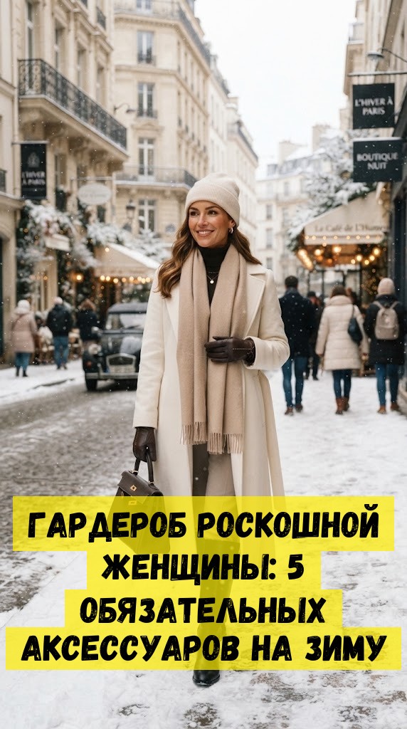 Гардероб роскошной женщины: 5 обязательных аксессуаров на зиму